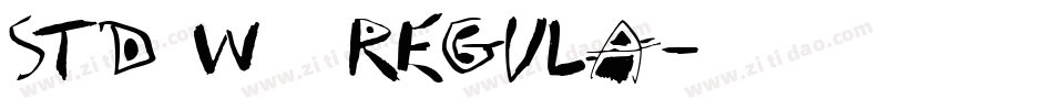 Std W12 Regula字体转换